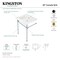 Fauceture KVPB25227W87 Dreyfuss 25" Console Sink W/SS Leg (8", 3 Hole), Wht/Brass KVPB25227W87 - alternate 4